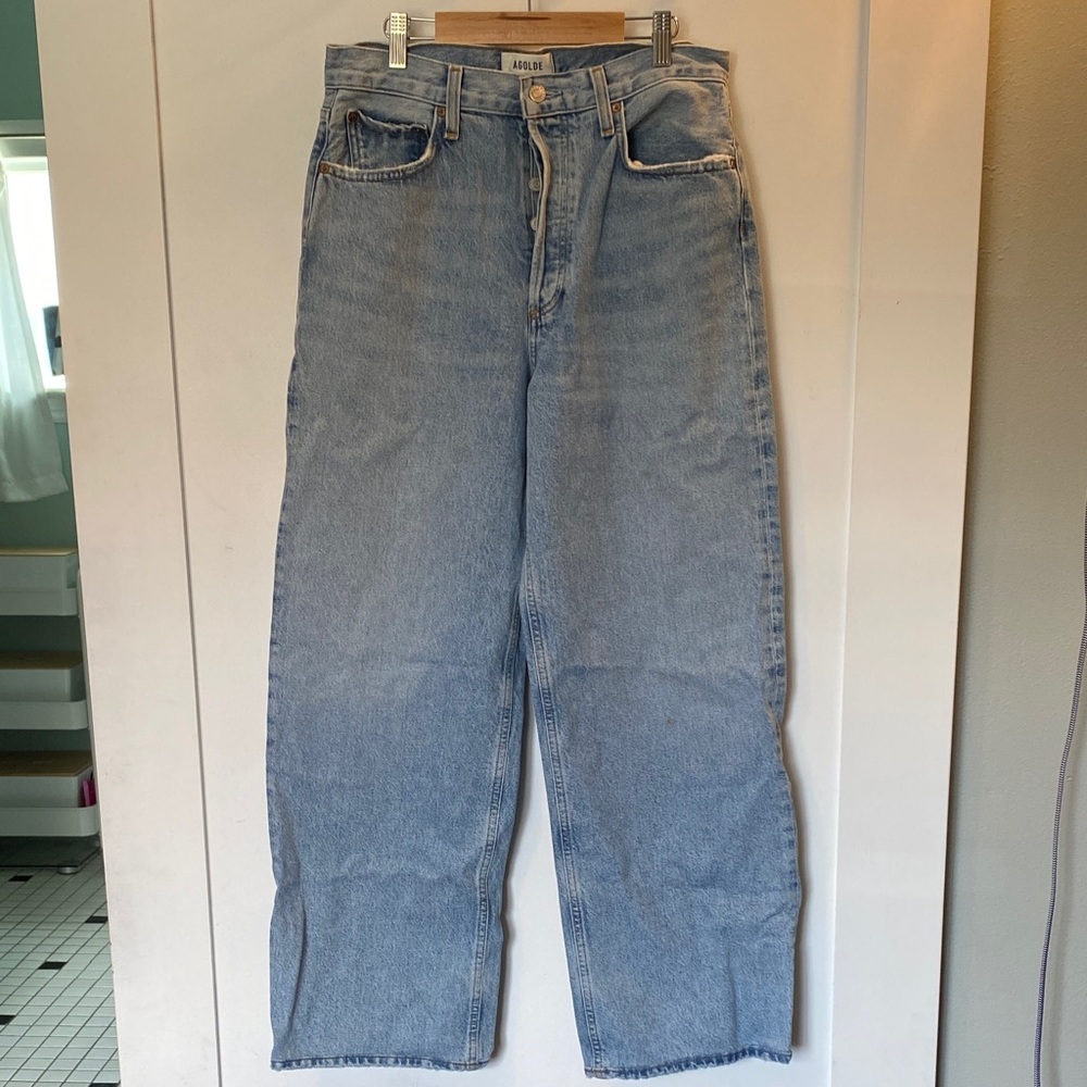 Light Blue Women’s Wide-Leg Jeans